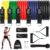 QUXIS Resistance Tube for Men and Women [Upto 45Kg] | Resistance Band Set & Exercise Bands | Resistance Band for Pull Up | (11 Pieces Tube Set) Gym Equipment for Home Workout | Natural Rubber