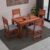 45 Inch Length Solid Sheesham Wood 4 Seater Dining Table Set | Four Seater Dinner Table with 4 Cushions Chairs | Dinning Table Set 4 Seater for Living Room | Table & Chair Set | Honey Finish