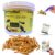 Larvae Live Mealworms High Protein Treat Food for Aquarium Fishes Like Flowerhorn, Arowana, and Birds, Reptiles, Monkeys and Other Pets of All Life Stages (100 Larvae)
