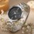 IIK COLLECTION Watches for Women Round Studded Dial |Day and Date Quartz Movemnet |Long Battery Life|Stainless Steel Bracelet Chain Strap|Double Lock Clasp Safety Watches for Girls