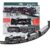 Braintastic Rail King Electric Train Set for Kids|16-Piece Classic Track Set with Light, Sound & Smoke|Rechargeable Battery Operated Track Train Toy for Boys & Girls