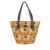 Adaa Women’s Canvas Tote Bag with Traditional Pichwai Cow Motif Print, Large Capacity Shoulder Handbag with Faux Leather Straps for College Office Travel, Mustard Yellow