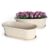 Eha Earth Friendly Regalia 12 Inch Pots and Planters Set of 2 | Bamboo Based, UV Protected | Plant Pots for Indoor & Balcony Window Flower Pots | Sand Castle