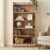 Apex 5-Tier Bookshelf & Display Rack, Modern Open Storage Organizer for Living Room, Office & Library, 62.5×23.5x130cm (Light Oak)