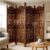 Partition for Living Room Wall Room Divider Screen Separator, Wall Panel Divider for Hall | Bedroom |Office | Puja Room | Restaurant S Design 4 Panel (Walnut 4P)