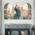 Livin’luxe Set of 3 Peacock Lotus Palace 3 Panel Wall Art | Elegant Multicolor Floral Canvas for Living Room, Bedroom, Office & Home Decor | Premium Modern Wall Hanging 50 inch x 30 inch RPNL-05