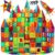 ANVIE & ABEER® Set of 50 Big (75mm) Magnetic Building Tiles for Kids, Educational Stacking Blocks for Boys Girls, Magnets Construction Toys, (Big Tiles Set of 50 PCS)