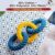Dog Toys for Large Dogs – Durable Chew Rope Rings (3 Ring Set) – Interactive Tug & Play Toy for Puppies, Medium & Adult Dogs, Labrador, Yellow Sage
