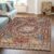 ishro home 3 x 5 Feet 3D Jet Multi Printed Carpet Rug Runner and Carpets for Bedroom/Living Area/Home with Anti Slip Backing (Royal Zari, 3×5 fts)