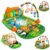 Lifelong Jungle Piano Playgym (1 Yr Warranty) | Musical Mat with Lights, Hanging Toys | Soft Tummy Time, Crawling Play Mat | Motor, Fine Skills Development | Kick & Play Piano Fitness Rack (0–24 Mnth)